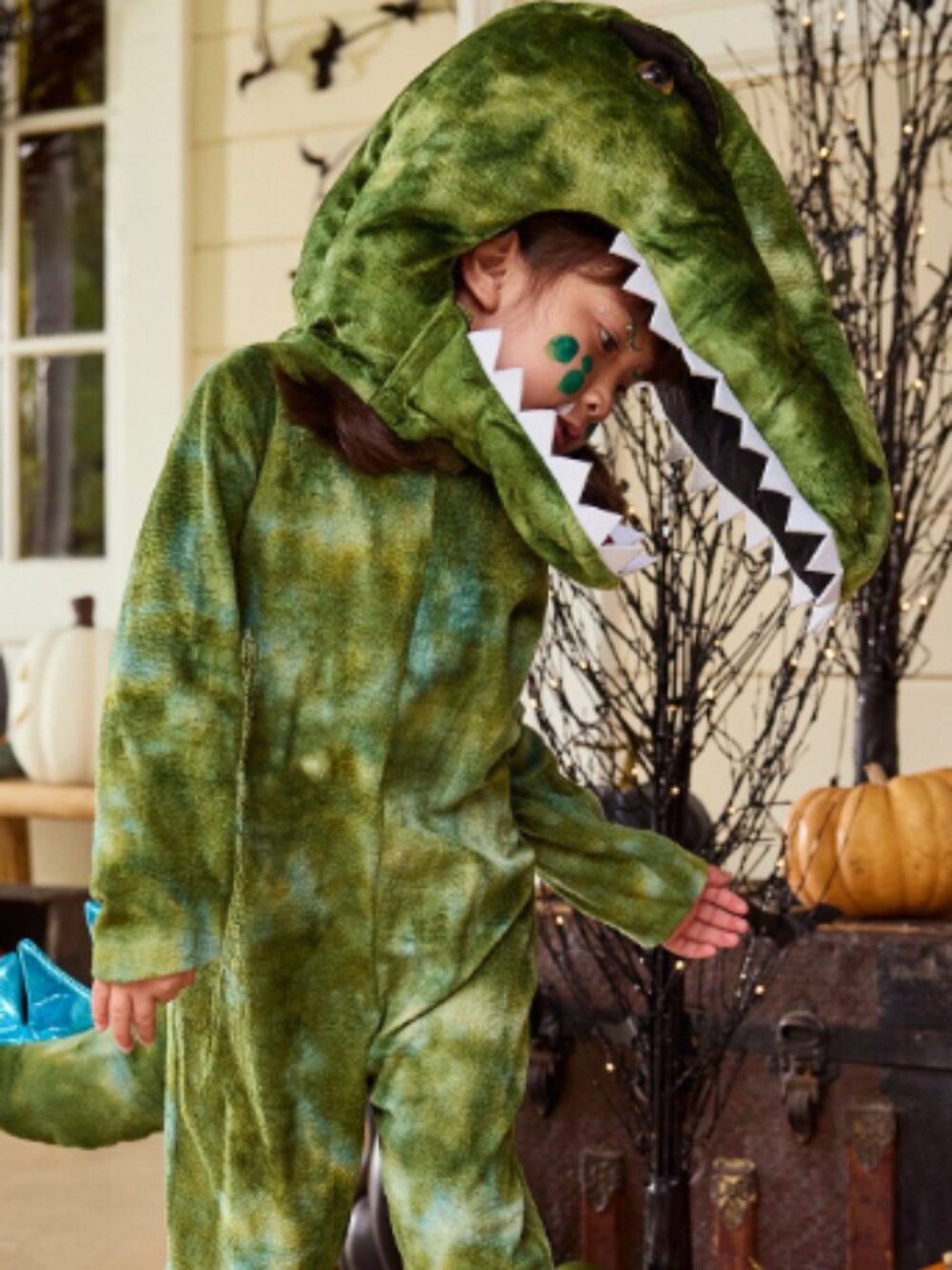 Pottery Barn Light-Up T. Rex Halloween Costume 4-6Y